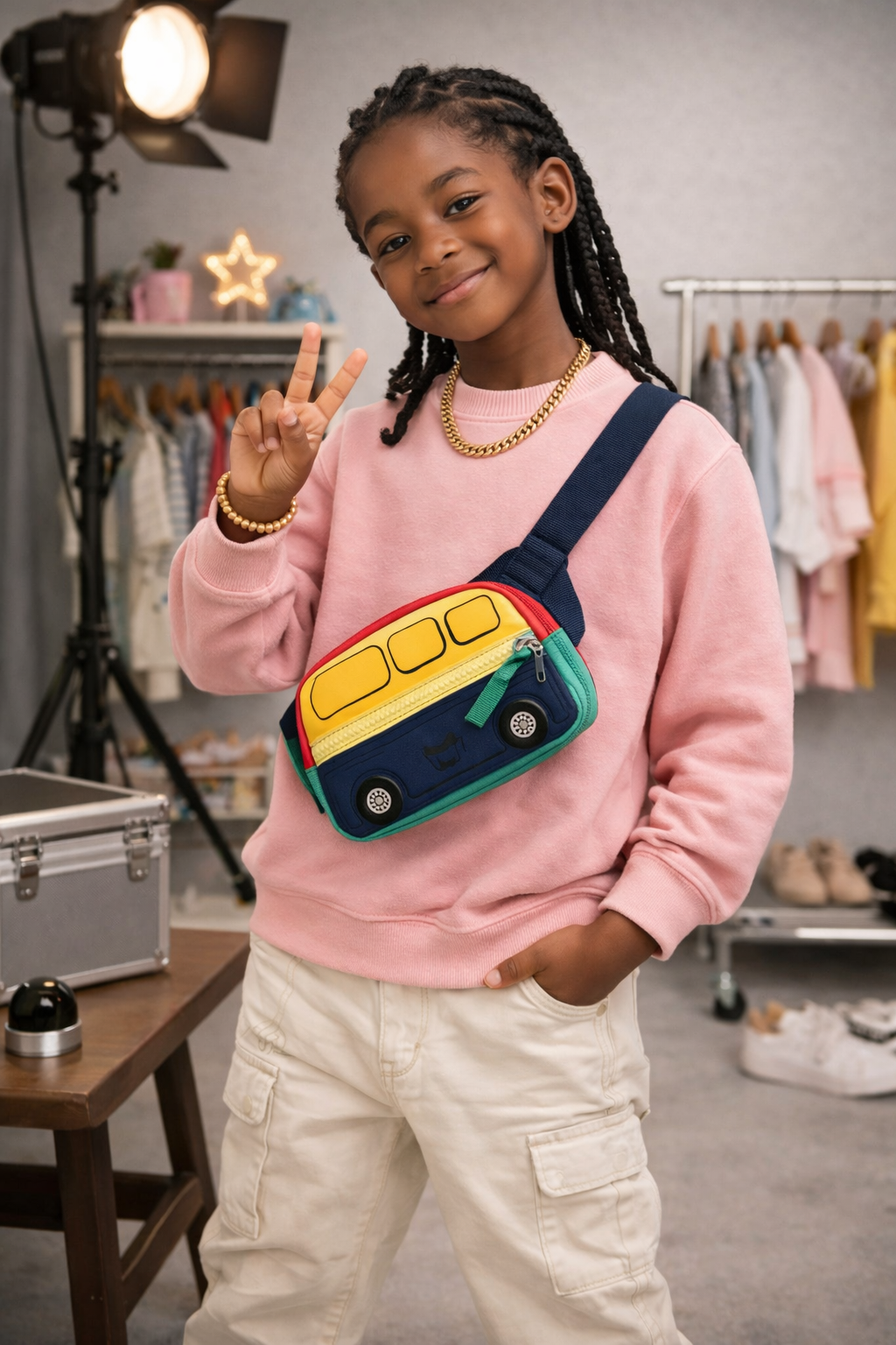 Sacoche Banane Bus Coloré Enfant