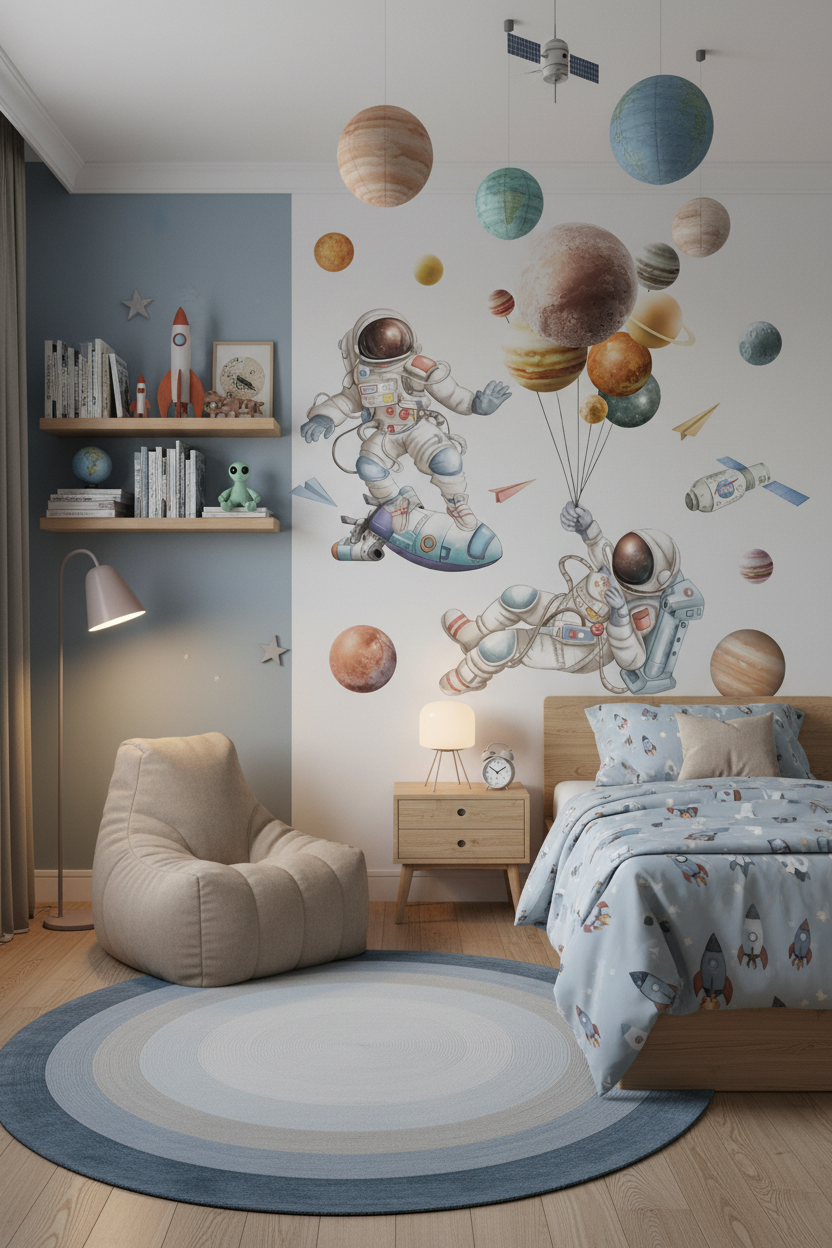 Stickers Muraux Astronaute Enfant