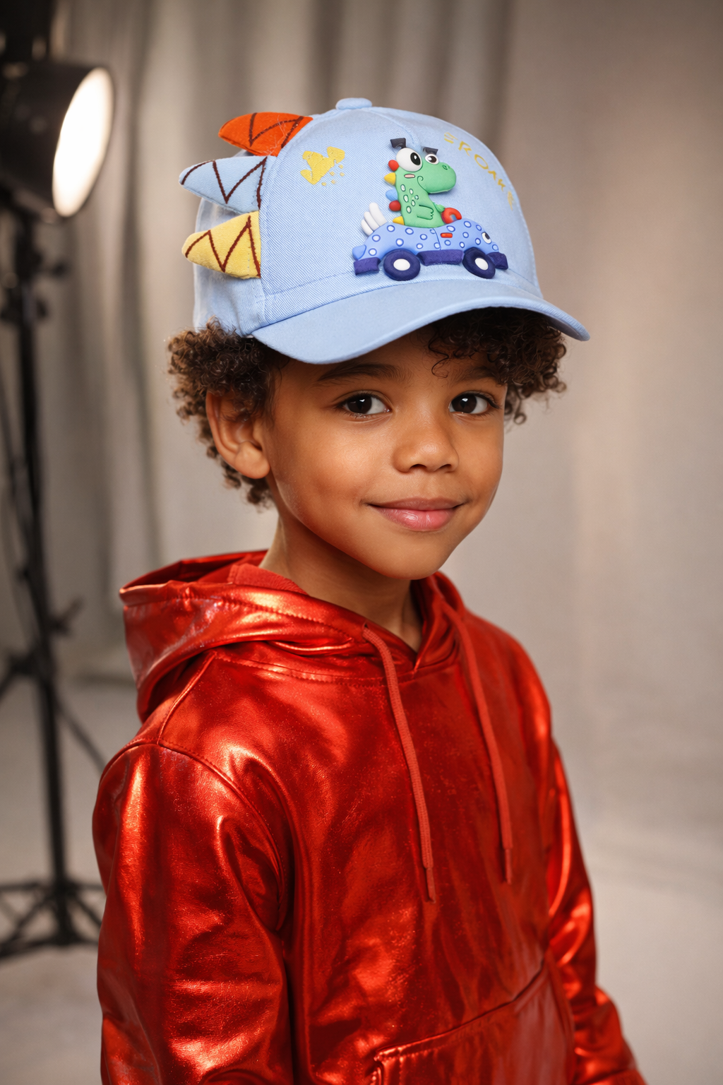 Casquette Dinosaure Enfant avec Drapeaux 3D