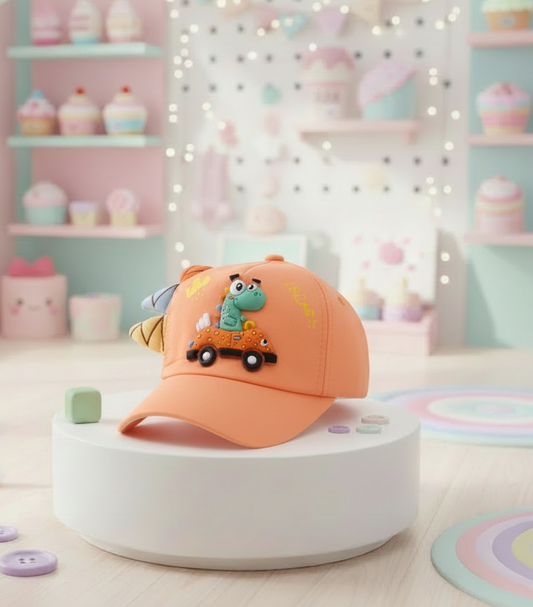 Casquette Dinosaure Enfant avec Drapeaux 3D