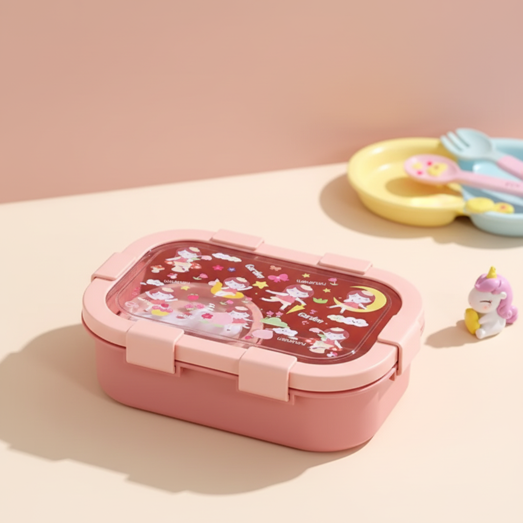 Lunch Box Kawaii avec Compartiments