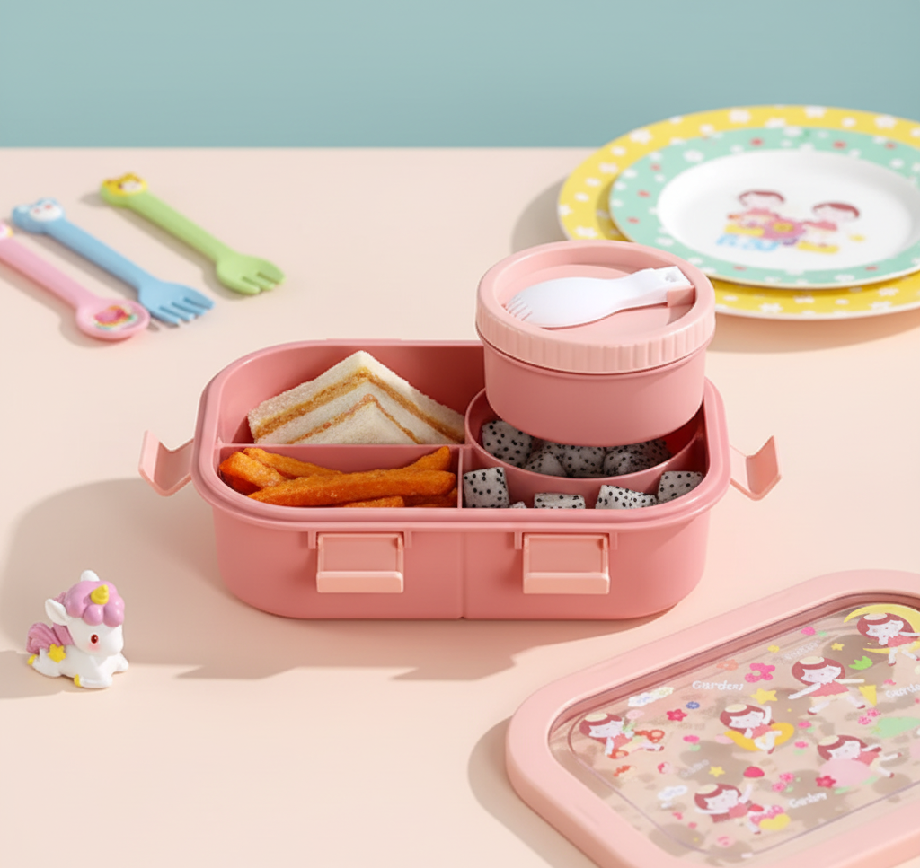 Lunch Box Kawaii avec Compartiments