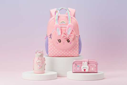Pack Scolaire Lapin Rose Premium